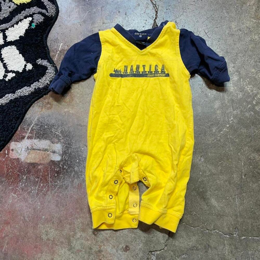 Vintage nautica onesie